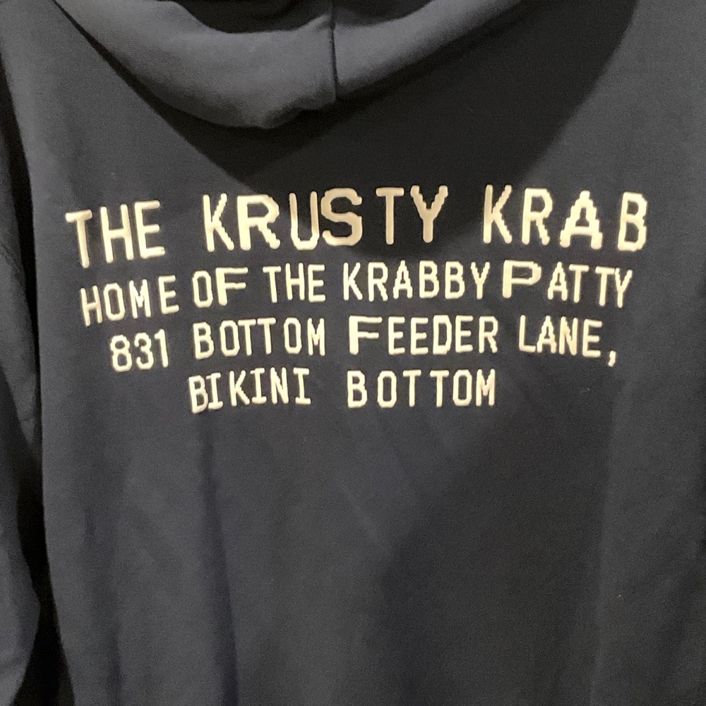 Uniqlo Black Hoodie with Burger Graphic - Picture 7 of 9